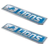 Fan Mats NFL - Detroit Lions Embossed Truck Emblem 2-Pk 611-F130.2 Detroit Lions
