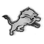 Fan Mats NFL - Detroit Lions Molded Chrome Emblem 611-F609 Detroit Lions