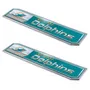 Fan Mats NFL - Miami Dolphins Embossed Truck Emblem 2-Pk 617-F130.2 Miami Dolphins