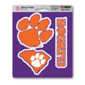 Fan Mats Clemson University Decal 3-Pk 123-F602.3 Clemson Tigers