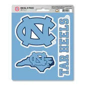 Fan Mats Unc Chapel Hill Decal 3-Pk 185-F602.3 North Carolina Tar Heels