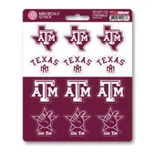 Fan Mats Texas A&M University Mini Decal 12-Pk 219-F602.12 Texas A&M Aggies