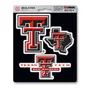 Fan Mats Texas Tech University Decal 3-Pk 220-F602.3 Texas Tech Red Raiders