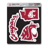 Fan Mats Washington State University Decal 3-Pk 238-F602.3 Washington State Cougars