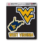 Fan Mats West Virginia University Decal 3-Pk 239-F602.3 West Virginia Mountaineers