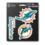 Fan Mats NFL - Miami Dolphins Decal 3-Pk 617-F602.3 Miami Dolphins