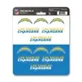 Fan Mats NFL - Los Angeles Chargers Mini Decal 12-Pk 626-F602.12 La Chargers