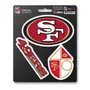 Fan Mats NFL - San Francisco 49Ers Decal 3-Pk 627-F602.3 San Francisco 49Ers