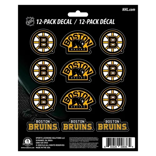 Fan Mats NHL - Boston Bruins Mini Decal 12-Pk 803-F602.12 Boston Bruins