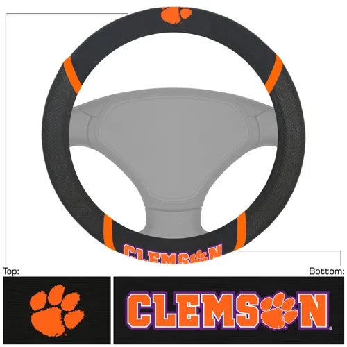 Fan Mats Clemson University Steering Wheel Cover 123-F121 Clemson Tigers