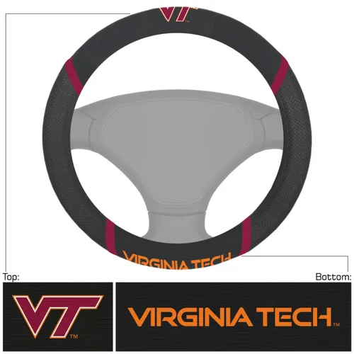 Fan Mats Virginia Tech Steering Wheel Cover 235-F121 Virginia Tech Hokies