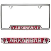 Fan Mats University Of Arkansas Embossed License Plate Frame 108-F122 Arkansas Razorbacks