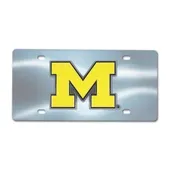 Fan Mats University Of Michigan Chrome Diecast License Plate 171-F114-Crm Marshall Thundering Herd