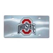 Fan Mats Ohio State University Chrome Diecast License Plate 191-F114-Crm Ohio State Buckeyes