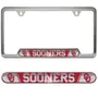 Fan Mats University Of Oklahoma Embossed License Plate Frame 192-F122 Oklahoma Sooners