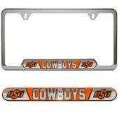 Fan Mats Oklahoma State University Embossed License Plate Frame 193-F122 Oklahoma State Cowboys