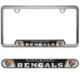 Fan Mats NFL - Cincinnati Bengals Embossed License Plate Frame 607-F122 Cincinnati Bengals