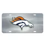 Fan Mats NFL - Denver Broncos Chrome Diecast License Plate 610-F114-Crm Denver Broncos