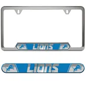 Fan Mats NFL - Detroit Lions Embossed License Plate Frame 611-F122 Detroit Lions
