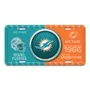 Fan Mats NFL - Miami Dolphins Embossed Metal License Plate 617-F115 Miami Dolphins