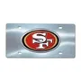 Fan Mats NFL - San Francisco 49Ers Chrome Diecast License Plate 627-F114-Crm San Francisco 49Ers
