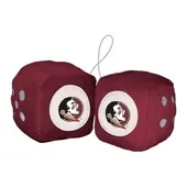Fan Mats Florida State University Fuzzy Dice 136-F117 Florida State Seminoles