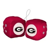 Fan Mats University Of Georgia Fuzzy Dice 142-F117 Georgia Bulldogs