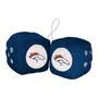 Fan Mats NFL - Denver Broncos Fuzzy Dice 610-F117 Denver Broncos