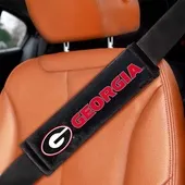 Fan Mats University Of Georgia Embroidered Seatbelt Pad - Pair 142-F120 Georgia Bulldogs