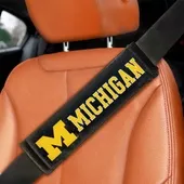 Fan Mats University Of Michigan Embroidered Seatbelt Pad - Pair 171-F120 Marshall Thundering Herd