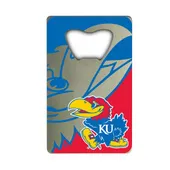 Fan Mats University Of Kansas Credit Card Bottle Opener 157-F901 Kansas Jayhawks