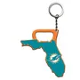 Fan Mats NFL - Miami Dolphins Keychain Bottle Opener 617-F911 Miami Dolphins