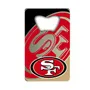 Fan Mats NFL - San Francisco 49Ers Credit Card Bottle Opener 627-F901 San Francisco 49Ers