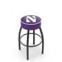 Holland Northwestern University Blk Bar Stool