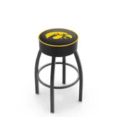 Holland University of Iowa Blk Bar Stool