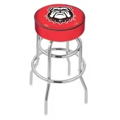 University Georgia Bulldog Double-Ring Bar Stool