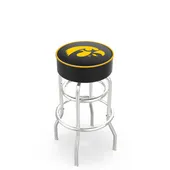 University of Iowa Double-Ring Bar Stool