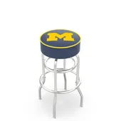 University of Michigan Double-Ring Bar Stool