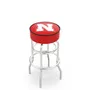 University of Nebraska Double-Ring Bar Stool