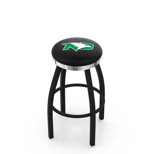 University of North Dakota Flat Ring Blk Bar Stool