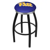 University of Pittsburgh Flat Ring Blk Bar Stool
