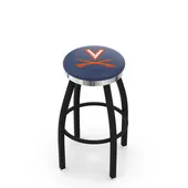 University of Virginia Flat Ring Blk Bar Stool