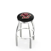 Holland Boston College Flat Ring Chrome Bar Stool
