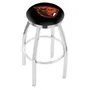 Oregon State University Flat Ring Chrome Bar Stool