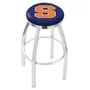 Syracuse University Flat Ring Chrome Bar Stool