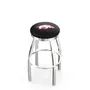 University of Arkansas Flat Ring Chrome Bar Stool