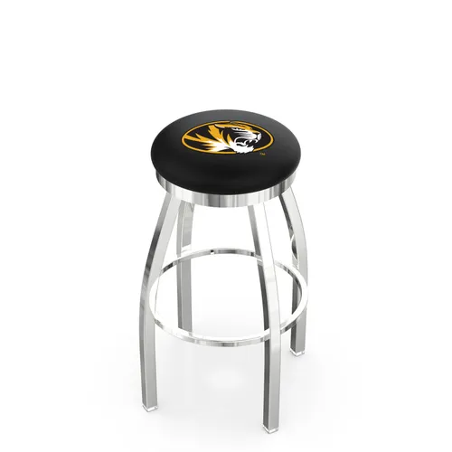 University of Missouri Flat Ring Chrome Bar Stool. Free shipping.  Some exclusions apply.