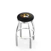 University of Missouri Flat Ring Chrome Bar Stool