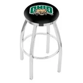 Ohio University Flat Ring Chrome Bar Stool