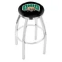 Ohio University Flat Ring Chrome Bar Stool
